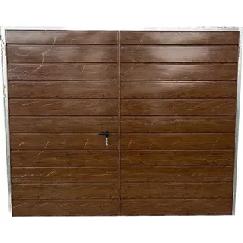 Garážová vrata 2V. Vrata dvoukřídlá zateplená 3,00 x 2,50