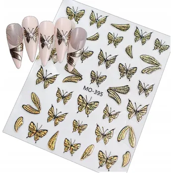 samolepka Samolepky na nehty Motýli Motýlci Stužky ozdoby S224