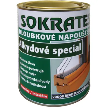 barva a nátěr na dřevo SOKRATES NAPOUŠTĚDLO SPECIAL Barva: č. 1080, Balení: 0,7 kg