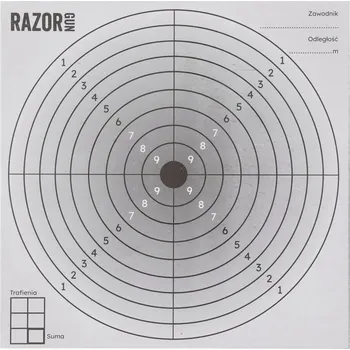 Příslušenství pro sportovní střelbu Terče pro vzduchovku RAZOR GUN 14x14cm 100ks