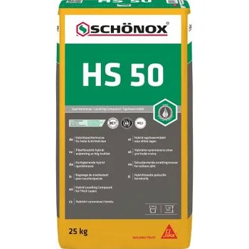 malta Schönox HS 50 · 25kg · Silnovrstvá hybridní nivelační hmota