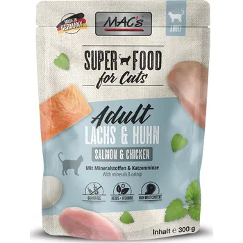 Krmivo pro kočku MAC's Cat Pouch losos a kuře 6 × 300 g
