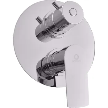 Vodovodní baterie VLTAVA - Vanová/Sprchová baterie podomítková 3-cestná s tělesem, Chrom VT487.3, RAV Slezák