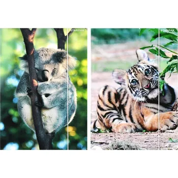 Desky s gumou A4 Wild Animal2 STARPAK 559730