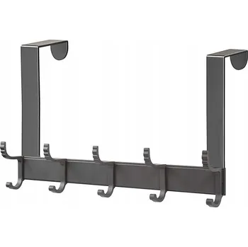Věšák Věšák na oblečení 5 háčků kovový 33 cm