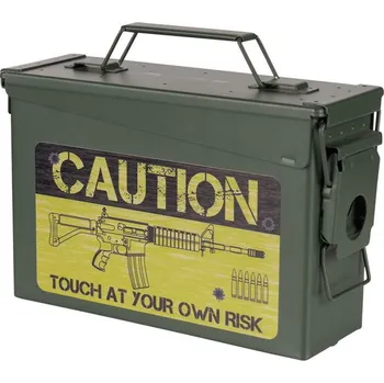Úložný box Bedna muniční cal.30 CAUTION RISK
