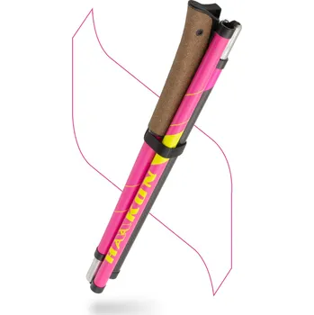 Sjezdová hůlka Trail running hole HAAKON Pink Runner Délka hole: 110 cm, Velikost poutek: L