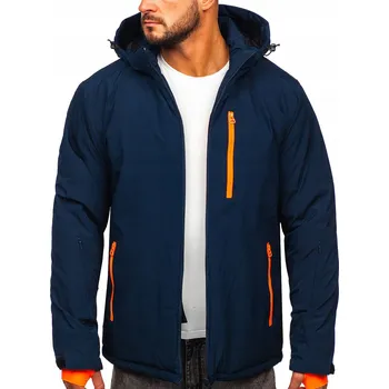 ZIMNÍ BUNDA TMAVĚ MODRÁ HH011 DENLEY_M