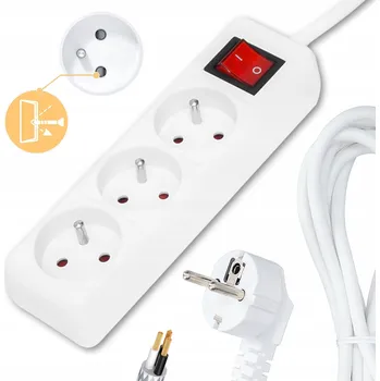 Napájecí kabel Prodlužovací Kabel Reball 1,5 m 3 ks bílá