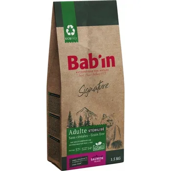 Krmivo pro kočku Bab'in Signature Neutered Adult Losos bez obilovin pro kastrované kočky 1,5 kg