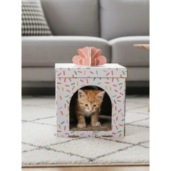 Sinsay - Domek s škrabadlem pro kočku - vícebarevná - 909IU-MLC - 909IU-MLC-ONE