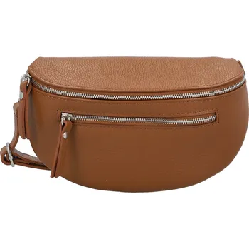 Ledvinka Trendy dámská kožená kabelko-ledvinka Arwel, koňaková