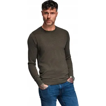 Pánský svetr Ombre svetr OM-SWBS-0106 zelený kulatý velikost M