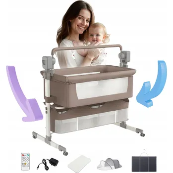 Elektrická kolébka Magic 60 x 105 cm hnědá