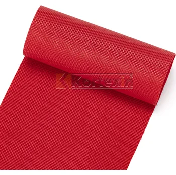 PES 600/300D/99T PU WR UV-935 jasně červená Množství: celá role - 50 bm návin