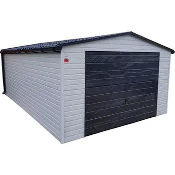 Přístřešek na auto 12T. Plechová garáž 4 x 8 TRENDY 4 x 8 m RAL7016
