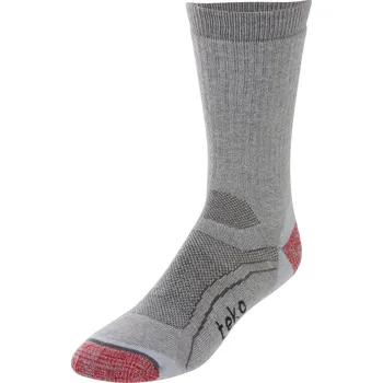 Pánské ponožky Teko 6604 S3 Midweight hiking gray heather-red turistické ponožky Velikost: 34-37