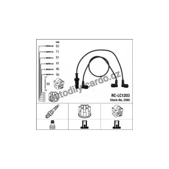 Zapalovací kabel Sada kabelů pro zapalování NGK RC-LC1203 - LANCIA