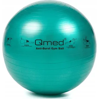 Gymnastický míč Klasický míč Qmed 65 cm, odstíny zelené