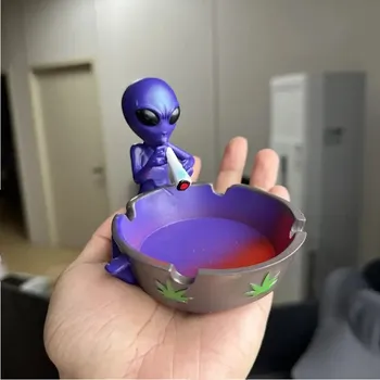 Popelník BAF Popelník mimozemšťan fialový