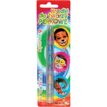 Pastelka PASTELKY NA MALOVÁNÍ OBLIČEJE 6 barev Aliga