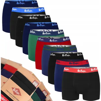 Lee Cooper Pánské boxerky Bavlna Logo Barevné 10 kusů BM11 Velikost XXL