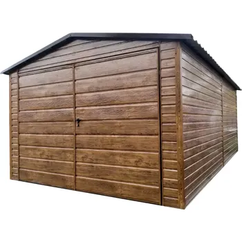 Přístřešek na auto 24D. Plechová garáž 4 x 6 m TRENDY