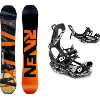 Snowboard Raven Barracuda Carbon Orange snowboard + Raven Fastec FT360 black vázání 150 cm + XL (EU 43-46) + DÁREK + Doprava ZDARMA