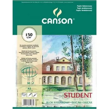 Výtvarný papír Blok na kreslení A5 Canson, 30 listů