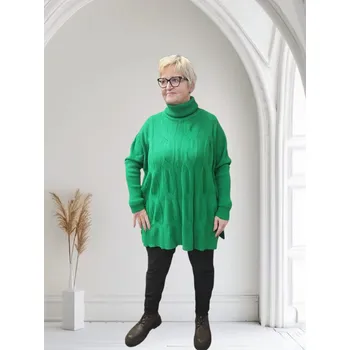 Dámský svetr Dámský rolák Martina Barva: Zelená, Size system: One size