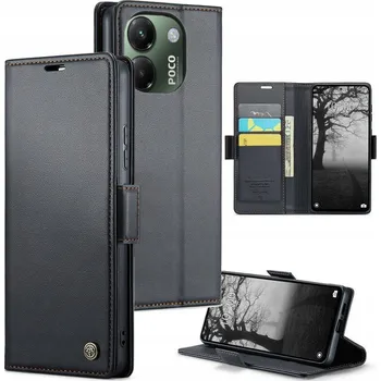 Pouzdro na mobilní telefon Flipové pouzdro Caseme pro POCO M7 Pro, černé