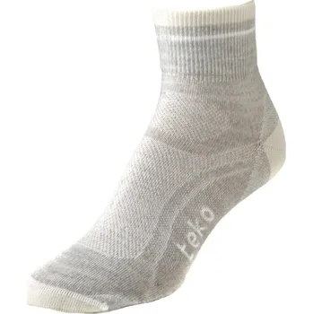 Pánské ponožky Teko 3355 S3O Ultralight Minicrew silver heather-natural dámské běžecké ponožky Velikost: 34-37