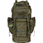 Batoh bojový MOLLE 65l polstrovaný MFH flecktarn