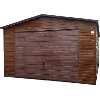 Přístřešek na auto 33D. Garáž plechová 3,5 x 6 m