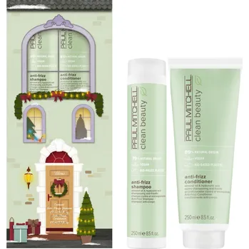 Kosmetická sada Sada pro nepoddajné vlasy Paul Mitchell Clean Beauty Anti-Frizz Duo + dárek zdarma