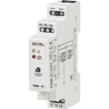 Relé Bistabilní relé ZAMEL PBM-01 24V AC/DC, impulzní, 16A, modul na DIN lištu EXT100