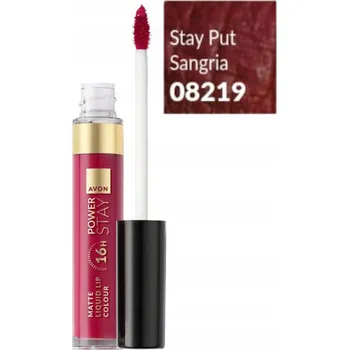 Přípravek na rty Avon Power Stay Matná rtěnka - Odstín Stay Put Sangria