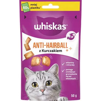 Pamlsek pro kočku Whiskas Anti-Hairball pamlsky proti chlupům 50g