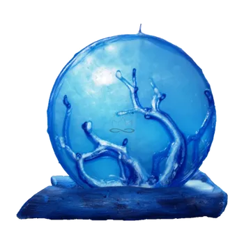 Svíčka Luxusní svíce Mandala Voda s podstavcem – vanilka & euforie, 45h