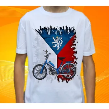 Pánské tričko Dětské tričko s motorkou STADION S11 vel. 158 (motorka moped stadion)