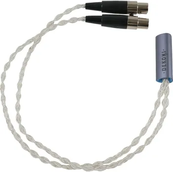 Příslušenství pro sluchátka Dekoni Audio Audio Ensemble Oversplit 4-Pin Mini-XLR Silver Kabel pro sluchátka