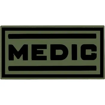 Nášivka Nášivka nápis MEDIC velcro 3D PVC bojová