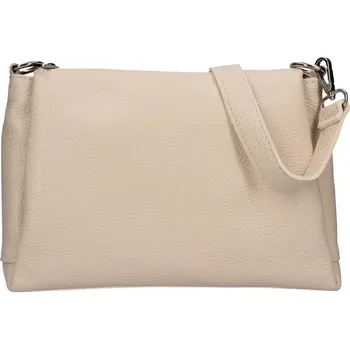 Kabelka Dámská kožená crossbody kabelka Italia Tamara - krémová