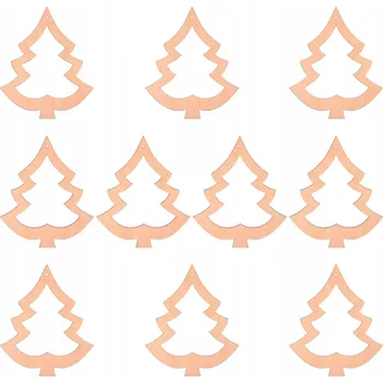 Vánoční dekorace Prolamovaná Vánoční Koule , Zdobená Vánoční Koule , Tvarované Vánoční Baňky , Sady vánočních stromečků 9 cm 10 ks