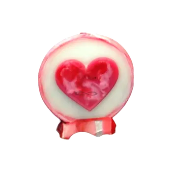 Svíčka Svíčka SRDÍČKO červené kruh