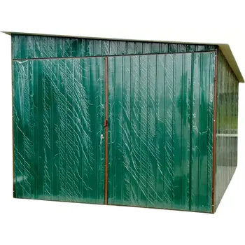 Přístřešek na auto Plechová garáž 3 x 5 m RAL6005