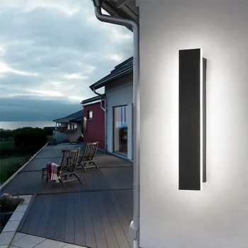 Venkovní osvětlení Venkovní nástěnné LED svítidlo na fasádu, zahradní, IP65, 9W CCD, 30 cm