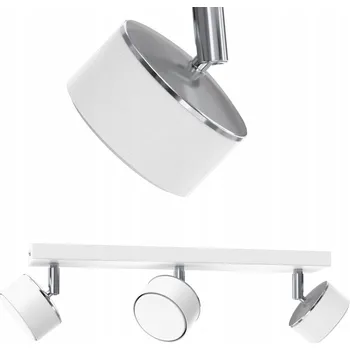 Stropní STROPNÍ SVÍTIDLO reflektor bílý chrom pohyblivý LED GX53 Česká lampa 3-bodový