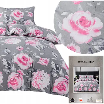 Povlečení Povlečení FLANELOVÉ 140x200 TEPLÉ silný flanel bavlna sada ANN květiny