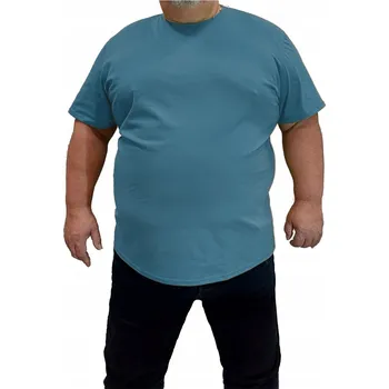 Pánské tričko TRIČKO BAVLNĚNÉ PÁNSKÉ FAVORI TYRKYSOVÉ T-SHIRT 8XL